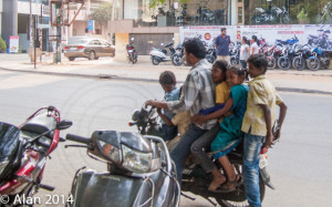 Six on a bike